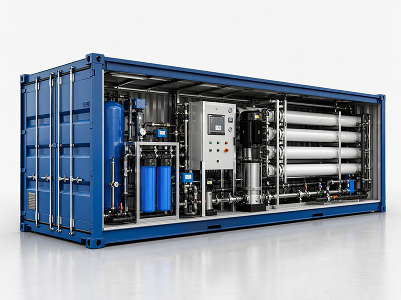 Containerized RO Systems 4 Containerized Seawater Desalination Plant