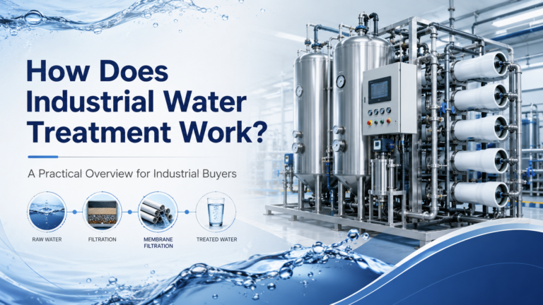 how does industrial water treatment work
