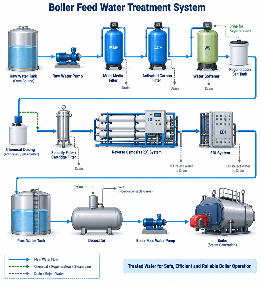 Boiler Feed Water Treatment Systems 3 Boiler Feedwater Treatment Solution