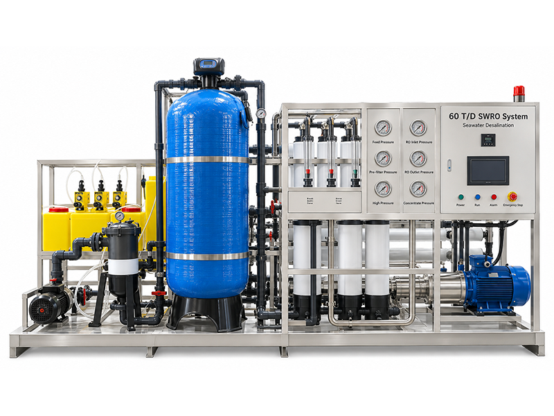 Seawater RO Systems 5 Skid-Mounted Seawater Desalination Plant