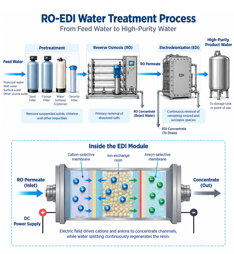 ro edi systems 4 ro edi water treatment process